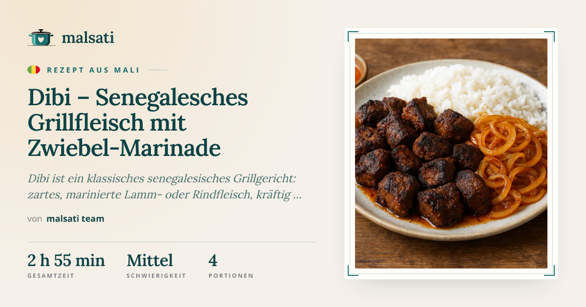 Dibi – Rezept aus Senegal | malsati