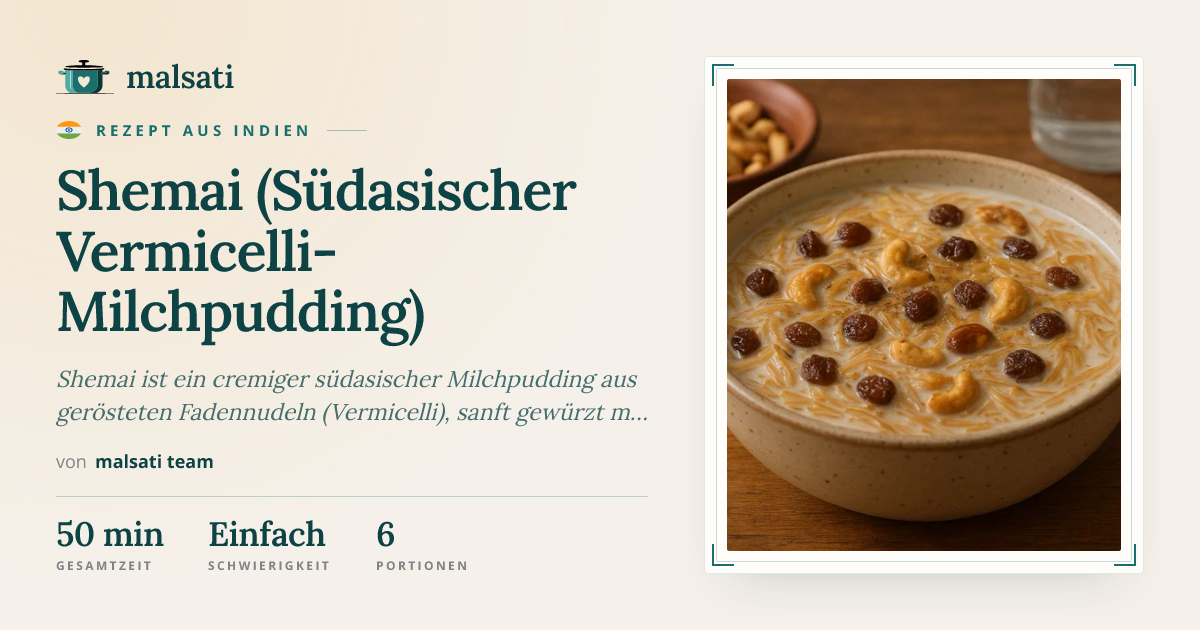 Shemai – Rezept aus Bangladesch | malsati