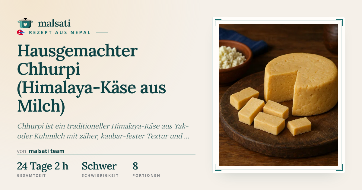 Hausgemachter Chhurpi (Himalaya-Käse aus Milch) – Rezept aus Nepal