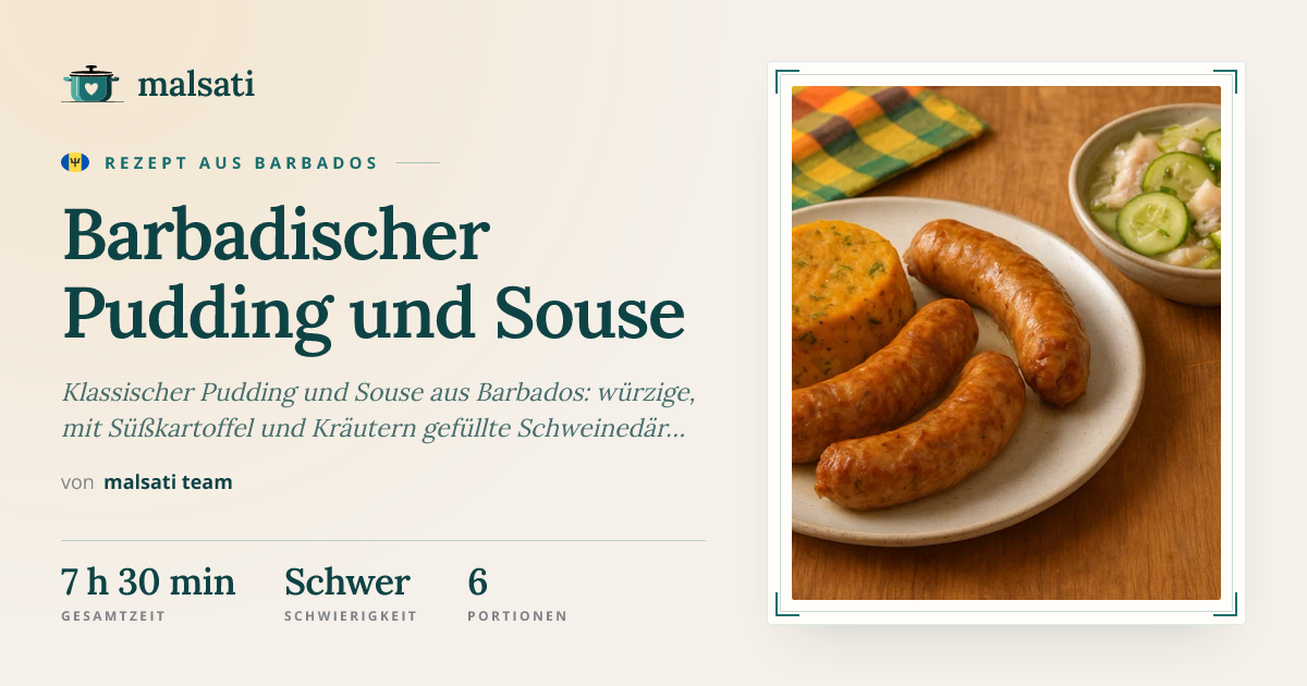 Barbadischer Pudding und Souse – Rezept aus Barbados | malsati